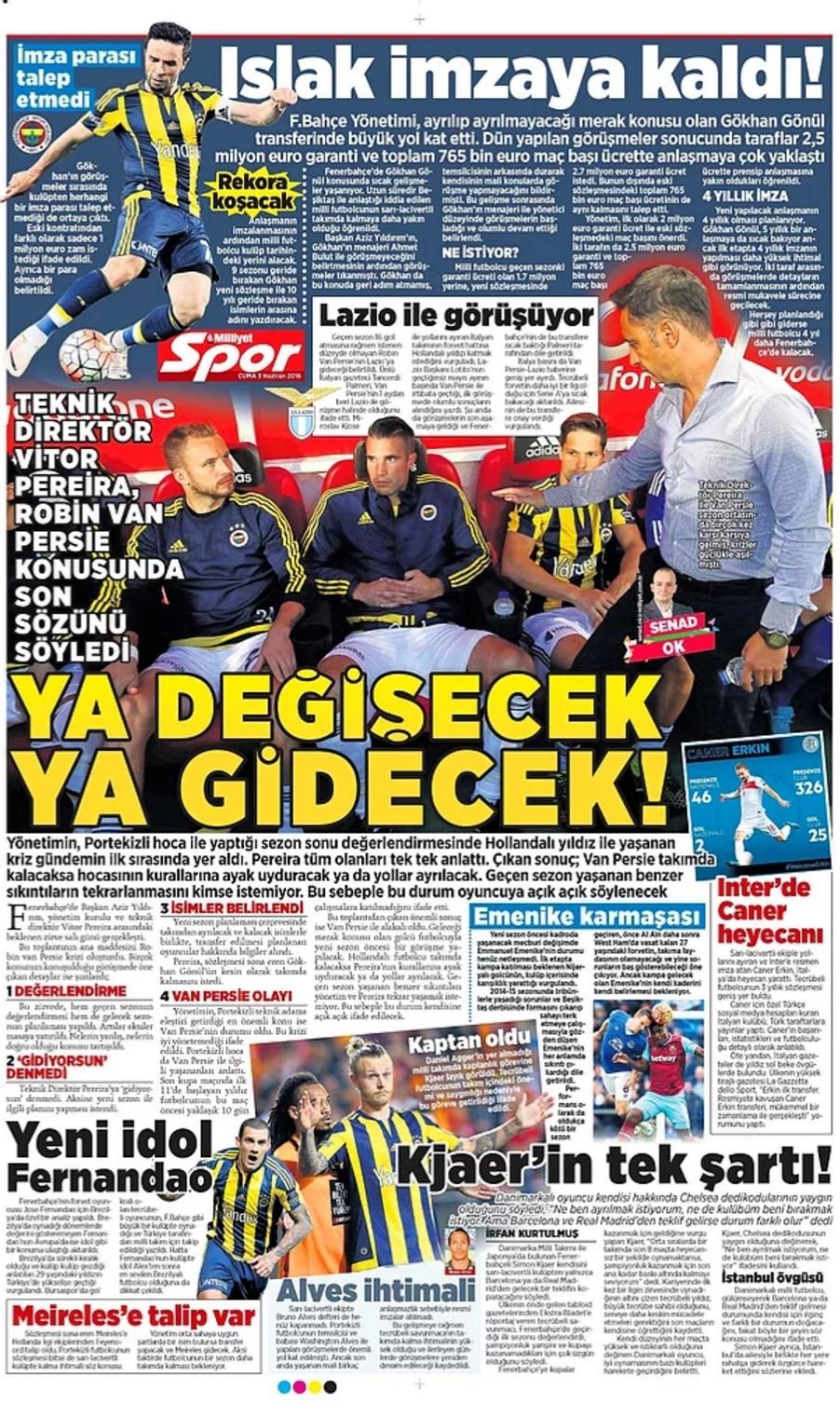 Günün Spor Manşetleri - 03 06 2016 9