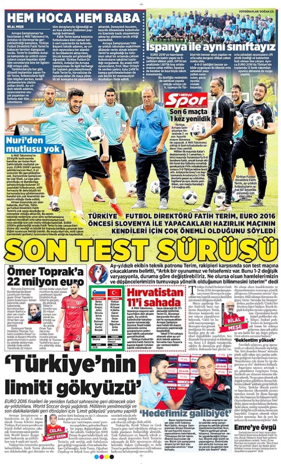 Günün Spor Manşetleri - 05 06 2016 10