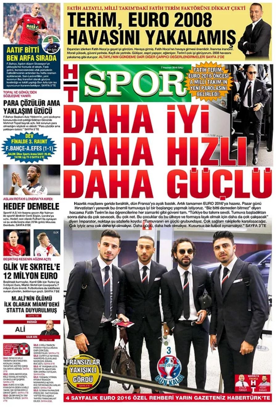 Günün Spor Manşetleri - 07 06 2016 5