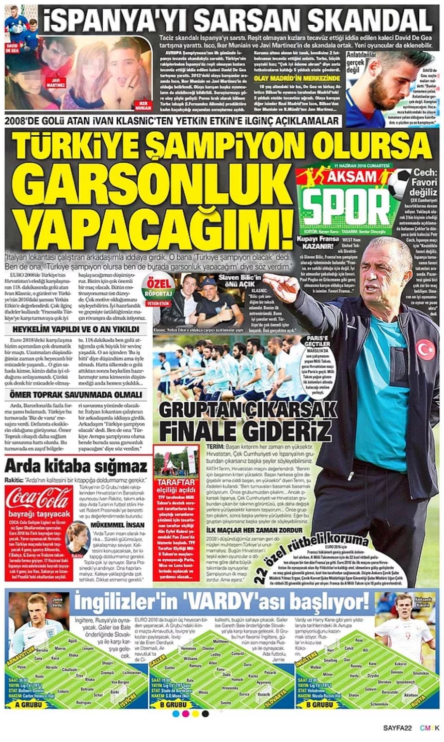 Günün Spor Manşetleri - 11 06 2016 1