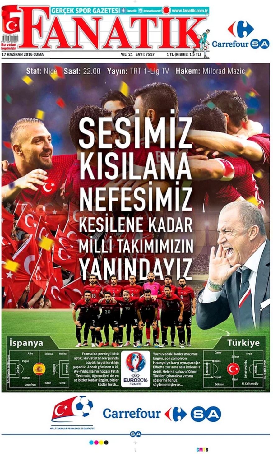 Günün Spor Manşetleri - 17 06 2016 4