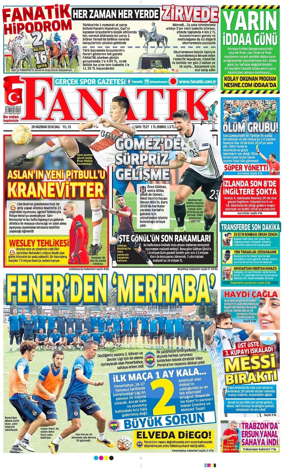 Günün Spor Manşetleri - 28 06 2016 3