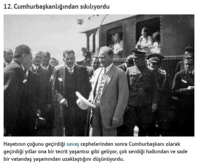 Ulu önderimiz Atatürk'ün bilinmeyen 30 özelliği 12