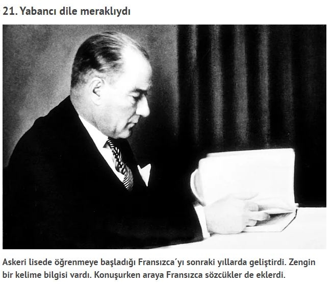 Ulu önderimiz Atatürk'ün bilinmeyen 30 özelliği 21