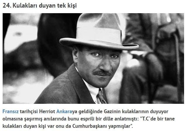 Ulu önderimiz Atatürk'ün bilinmeyen 30 özelliği 23