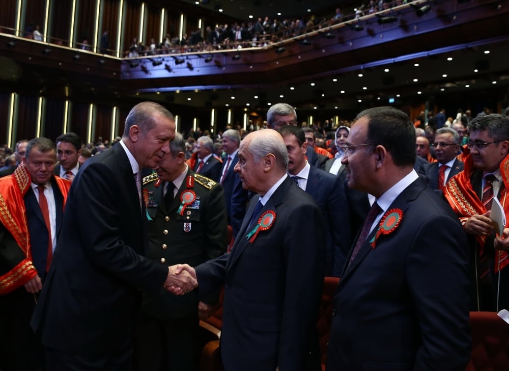 Erdoğan, Yıldırım ve Bahçeli'nin samimi görüntüsü 4