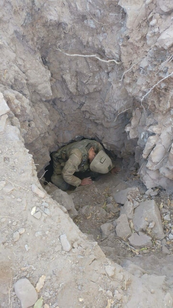 PKK'nın mağara tüneli bulundu 5