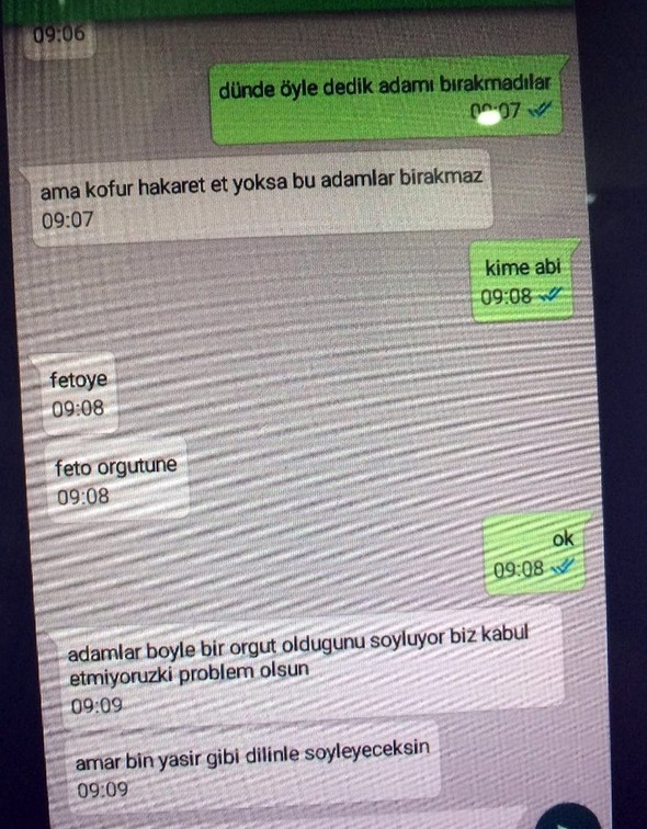 FETÖ'cülerin gizli yazışmaları 3