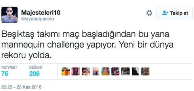 Beşiktaş - Benfica maçıyla ilgili tarihe geçen 16 tweet 15