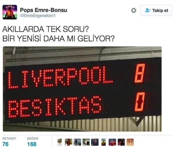 Beşiktaş - Benfica maçıyla ilgili tarihe geçen 16 tweet 16