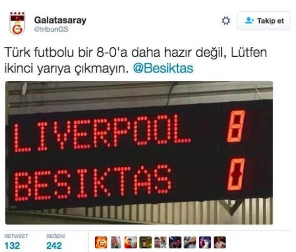 Beşiktaş - Benfica maçıyla ilgili tarihe geçen 16 tweet 8