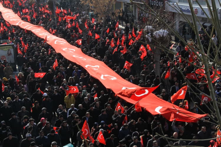 Bingöl, Van ve Mardin'de teröre lanet yürüyüşü 10