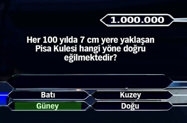 1 milyon değerinde sorular... 6