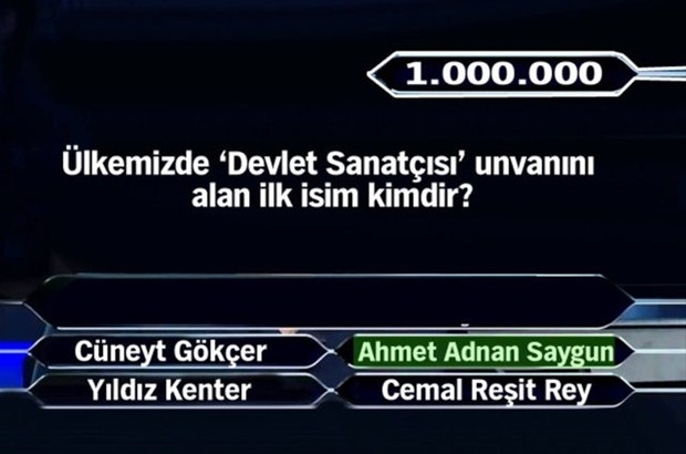 1 milyon değerinde sorular... 8