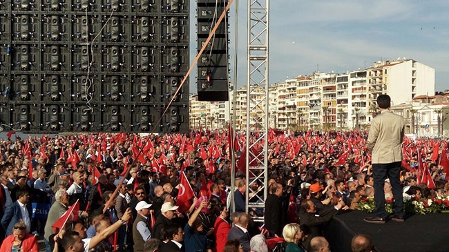 İzmir'de on binler tek ses oldu: Diktatörlüğe HAYIR! 5