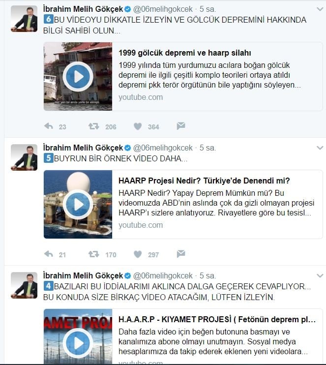 Gökçek 'deprem iddiası'nı yineledi 2