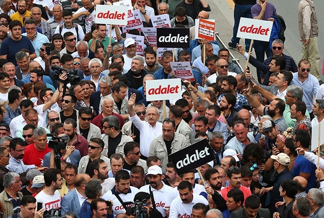 Dünya basını 'Adalet Yürüyüşü'nü böyle gördü 3