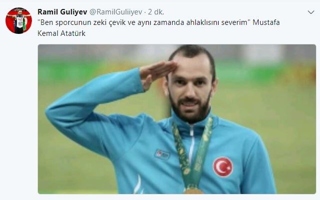 Ramil Guliyev'den gönülleri fetheden paylaşım 4