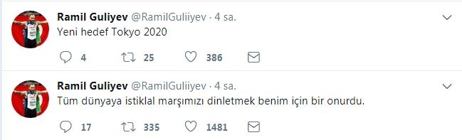 Ramil Guliyev'den gönülleri fetheden paylaşım 6