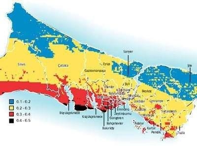 İstanbul'da depremi hangi ilçe kaç şiddetinde hissedecek? 11