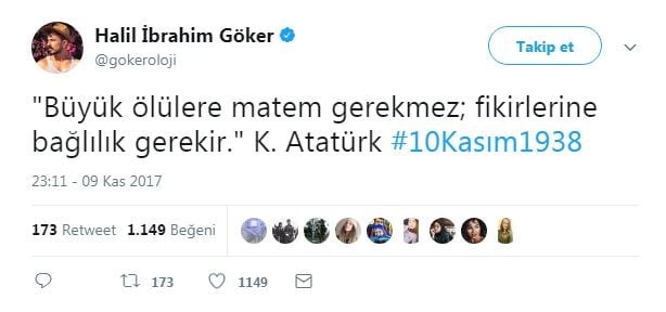 Sosyal medyanın tek gündemi 10 Kasım! 8