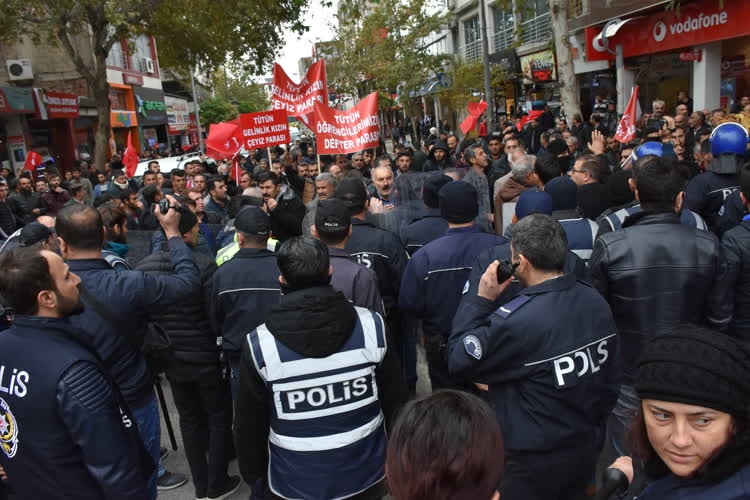 Adıyaman’da tütün işçilerine TOMA’lı müdahale 2