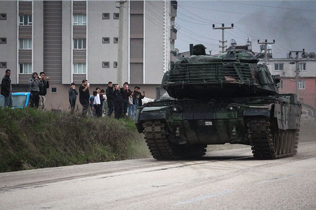 Suriye'ye tank sevkiyatı sürüyor 5