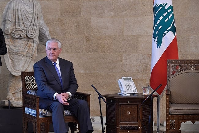 ABD Dışişleri Bakanı Tillerson'a Lübnan'da karşılama şoku 2