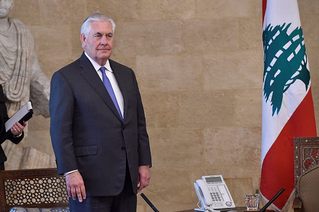 ABD Dışişleri Bakanı Tillerson'a Lübnan'da karşılama şoku 3