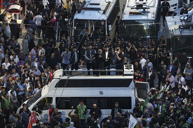 Taksim'de Filistin protestosu 11