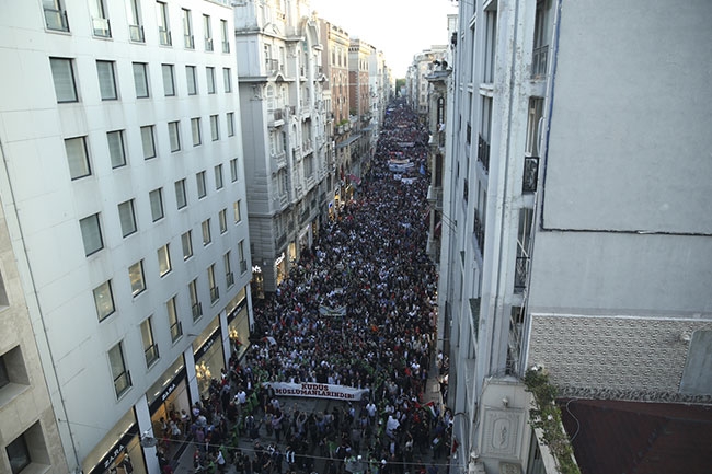 Taksim'de Filistin protestosu 5