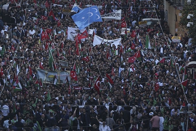 Taksim'de Filistin protestosu 7