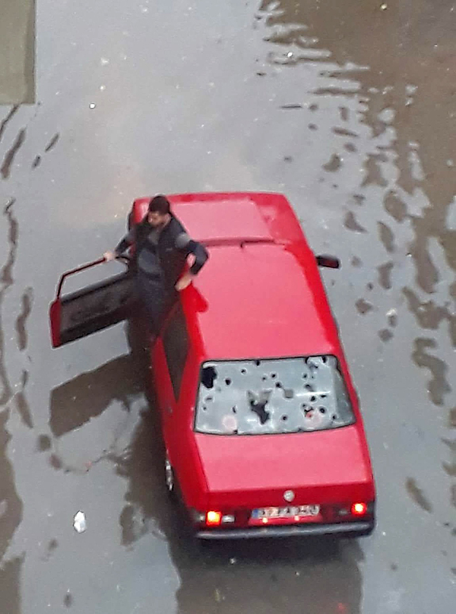 Kastamonu'yu dolu yağışı vurdu 7