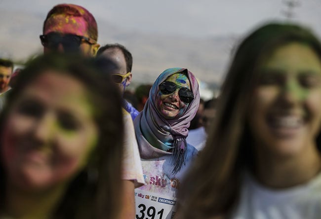 Ankara'da 'Renkli koşu festivali' dikkat çekti 2