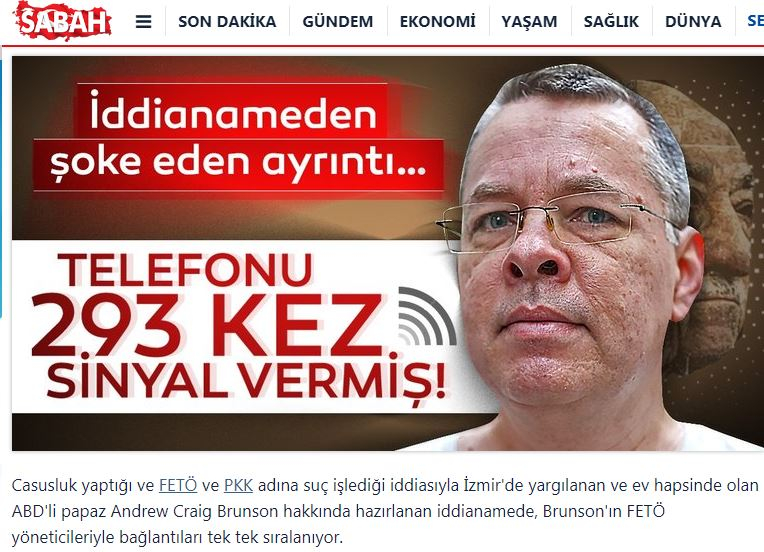 Hükümet medyası Brunson için ne demişti? 12