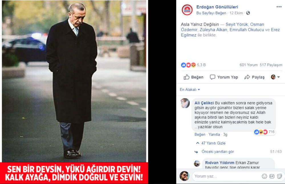 2,5 milyonluk Erdoğan sayfasında çarpıcı yorumlar! 4