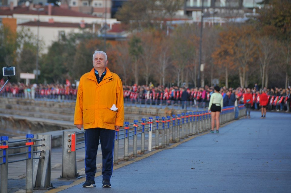 Atatürk için 10 kilometrelik saygı zinciri 4