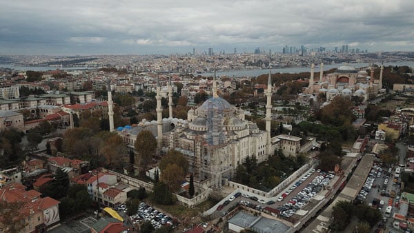 Sultanahmet Camii'nin şaşırtan görüntüsü 6