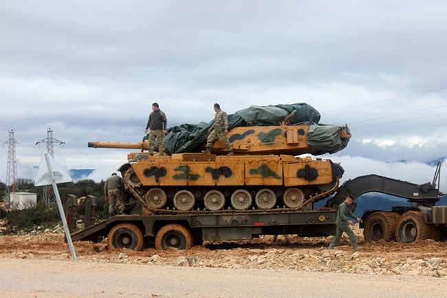 Tanklar Kilis'e doğru hareket etti 1