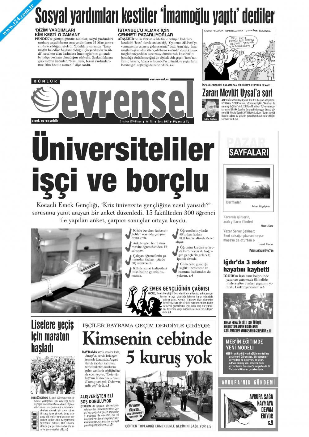 Günün Ulusal Gazete Manşetleri - 02 06 2019 17