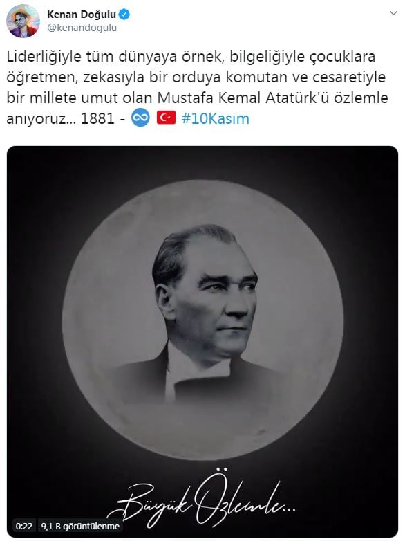 Ünlü isimler 10 Kasım'da Atatürk'ü böyle andı 7