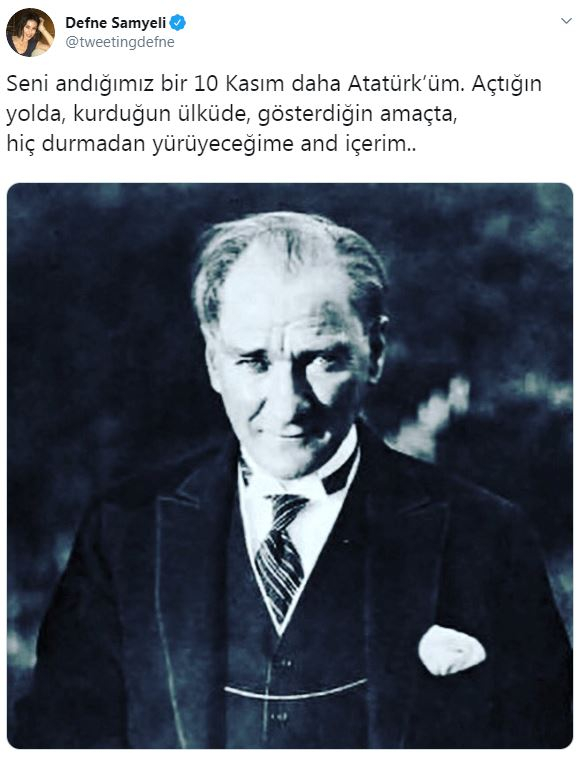 Ünlü isimler 10 Kasım'da Atatürk'ü böyle andı 9