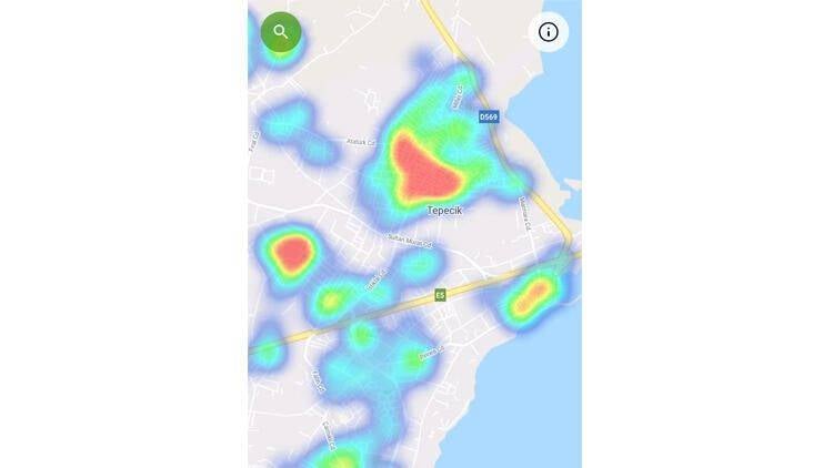 İstanbul Korona virüs yoğunluk haritası güncellendi 7