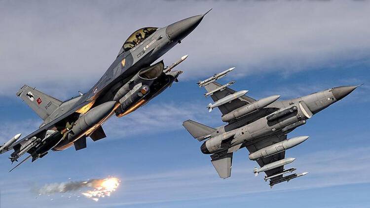 F-16'larımız tam savaş yüküyle havalandı 3