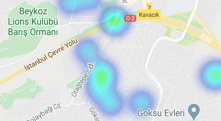 İstanbul'da korkutan tablo: İşte ilçe ilçe korona yoğunluk haritası 12