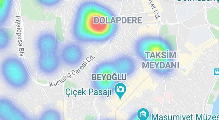 İstanbul'da korkutan tablo: İşte ilçe ilçe korona yoğunluk haritası 14