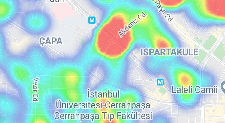 İstanbul'da korkutan tablo: İşte ilçe ilçe korona yoğunluk haritası 20