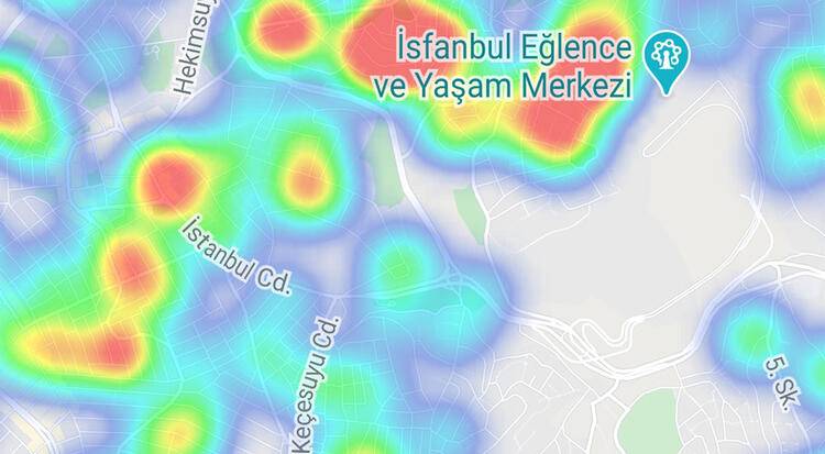 İstanbul'da korkutan tablo: İşte ilçe ilçe korona yoğunluk haritası 21