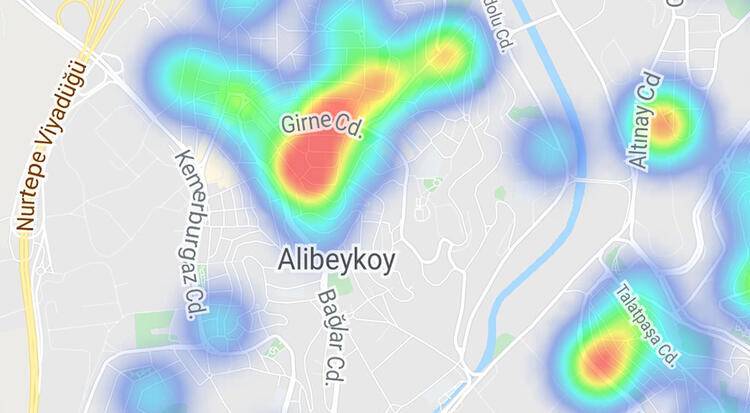 İstanbul'da korkutan tablo: İşte ilçe ilçe korona yoğunluk haritası 24