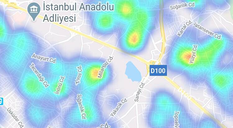 İstanbul'da korkutan tablo: İşte ilçe ilçe korona yoğunluk haritası 25